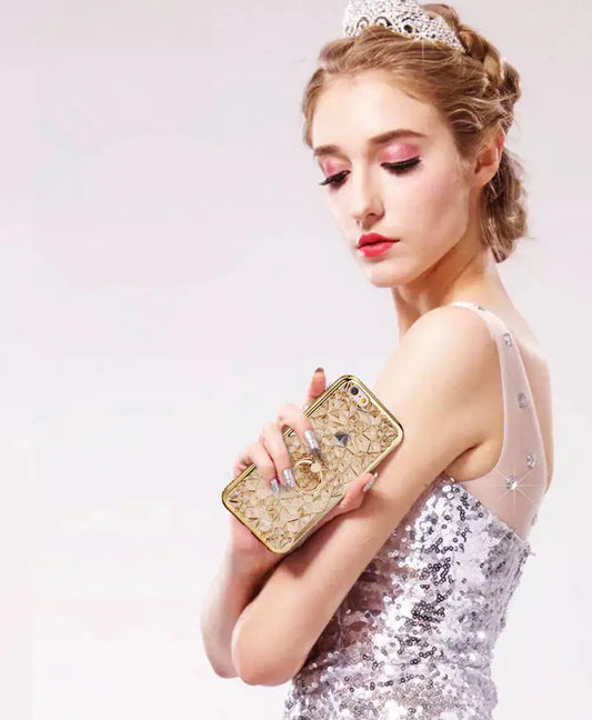 Electroplated Diamond Grip iPhone Case